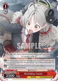 Shishidou Izumi SR waifu card — Weiss Schwarz