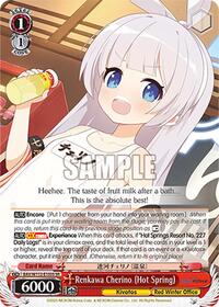 Renkawa Cherino (Hot Spring) SR waifu card — Weiss Schwarz