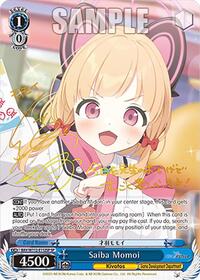 Saiba Momoi SR waifu card — Weiss Schwarz
