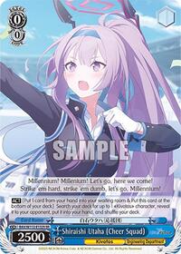 Shiraishi Utaha (Cheer Squad) SR waifu card — Weiss Schwarz