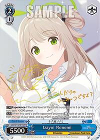 Izayoi Nonomi SR waifu card — Weiss Schwarz
