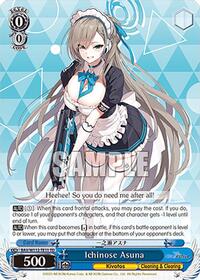 Ichinose Asuna TrialDeck waifu card — Weiss Schwarz