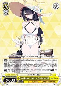 Wakaba Hinata (Swimsuit) U waifu card — Weiss Schwarz