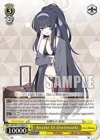 Kozeki Ui (Swimsuit) U waifu card — Weiss Schwarz