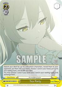 Tea Party U waifu card — Weiss Schwarz