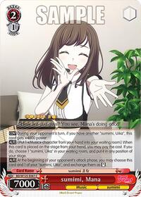 Mana C waifu card — Weiss Schwarz