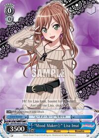 "Mood Maker" Lisa Imai U waifu card — Weiss Schwarz
