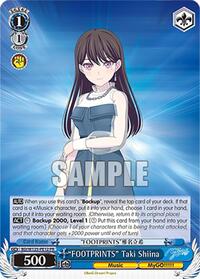 "FOOTPRINTS" Taki Shiina (PR) Promo waifu card — Weiss Schwarz