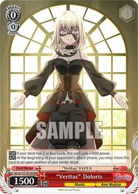 "Veritas" Doloris TrialDeck waifu card — Weiss Schwarz