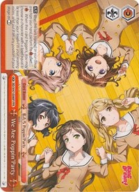 We Are Poppin'Party (Parallel Foil) Promo waifu card — Weiss Schwarz