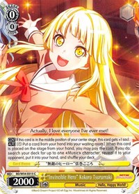 "Invincible Hero" Kokoro Tsurumaki C waifu card — Weiss Schwarz