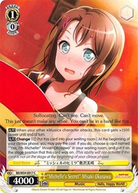 "Michelle's Secret" Misaki Okusawa C waifu card — Weiss Schwarz