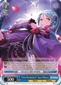 "Firm Resolution" Sayo Hikawa (RRR) RRR waifu card — Weiss Schwarz