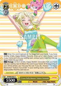 "I Love Fluffy Mascots!" Kokoro Tsurumaki C waifu card — Weiss Schwarz