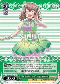 "The Modest Idol" Maya Yamato C waifu card — Weiss Schwarz