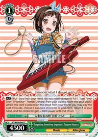 "Forgetting Something Important" Tsugumi Hazawa C waifu card — Weiss Schwarz