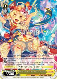 "Here's Some Extra Cheer!" Kokoro Tsurumaki RR waifu card — Weiss Schwarz