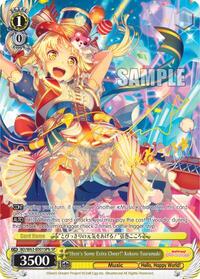 "Here's Some Extra Cheer!" Kokoro Tsurumaki (SP) (B) SR waifu card — Weiss Schwarz