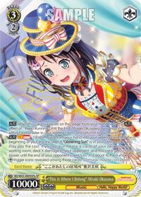 "This Is Where I Belong" Misaki Okusawa (SP) (A) SR waifu card — Weiss Schwarz