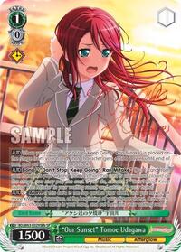 "Our Sunset" Tomoe Udagawa (SP) (B) SR waifu card — Weiss Schwarz