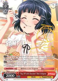 "Day Off with Chocolate" Rimi Ushigome (SP) (A) SR waifu card — Weiss Schwarz