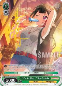 "It's So Hot..." Ran Mitake (SPM) (A) SpecialPackRare waifu card — Weiss Schwarz