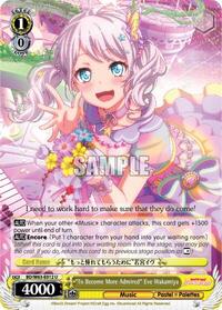 "To Become More Admired" Eve Wakamiya U waifu card — Weiss Schwarz