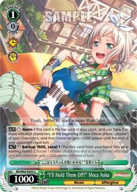 "I'll Hold Them Off!" Moca Aoba U waifu card — Weiss Schwarz