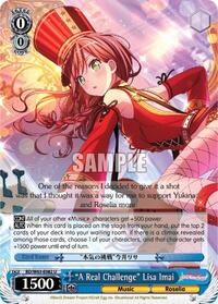 "A Real Challenge" Lisa Imai U waifu card — Weiss Schwarz