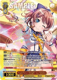 "Poppin'Party's Strength" Saya Yamabuki SSP waifu card — Weiss Schwarz
