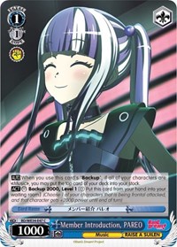 PAREO (Parallel Foil) C waifu card — Weiss Schwarz