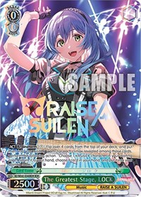 LOCK (BDR) BandRare waifu card — Weiss Schwarz
