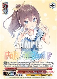 Saya Yamabuki BandRare waifu card — Weiss Schwarz