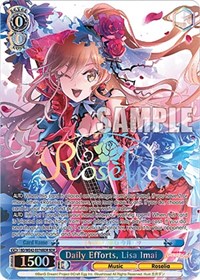 Lisa Imai (BDR) BandRare waifu card — Weiss Schwarz