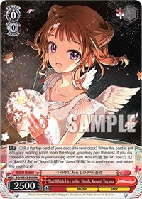 Kasumi Toyama Normal waifu card — Weiss Schwarz