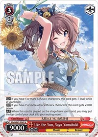 Saya Yamabuki Normal waifu card — Weiss Schwarz