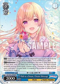 Chisato Shirasagi Normal waifu card — Weiss Schwarz