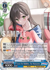 Tae Hanazono Normal waifu card — Weiss Schwarz