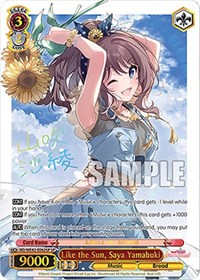 Saya Yamabuki SR waifu card — Weiss Schwarz