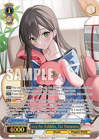 Tae Hanazono SR waifu card — Weiss Schwarz