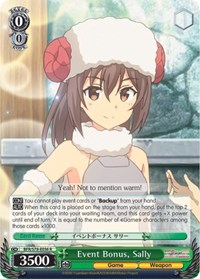 Sally R waifu card — Weiss Schwarz