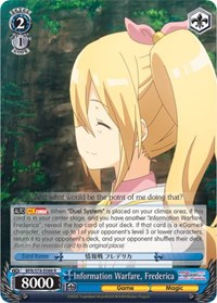 Frederica R waifu card — Weiss Schwarz