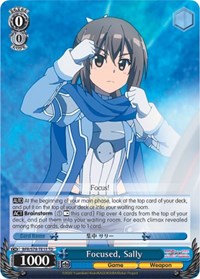 Sally TrialDeck waifu card — Weiss Schwarz