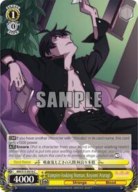 Koyomi Araragi C waifu card — Weiss Schwarz