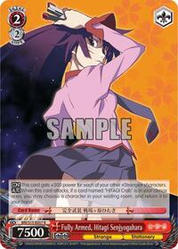 Hitagi Senjyogahara R waifu card — Weiss Schwarz