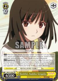 Nadeko Sengoku RR waifu card — Weiss Schwarz