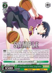 Suruga Kanbaru RR waifu card — Weiss Schwarz