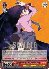 Hitagi Senjyogahara SR waifu card — Weiss Schwarz