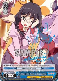 Tsubasa Hanekawa SR waifu card — Weiss Schwarz