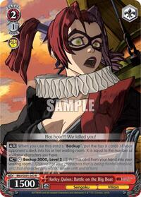 Harley Quinn: Battle on the Big Boat R waifu card — Weiss Schwarz